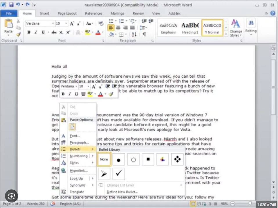 Microsoft Office 2010