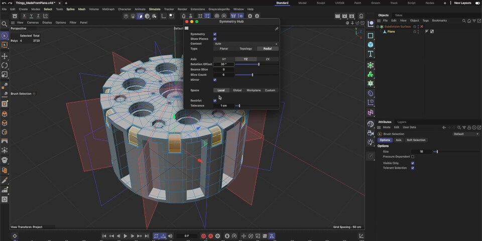 cinema4d interface